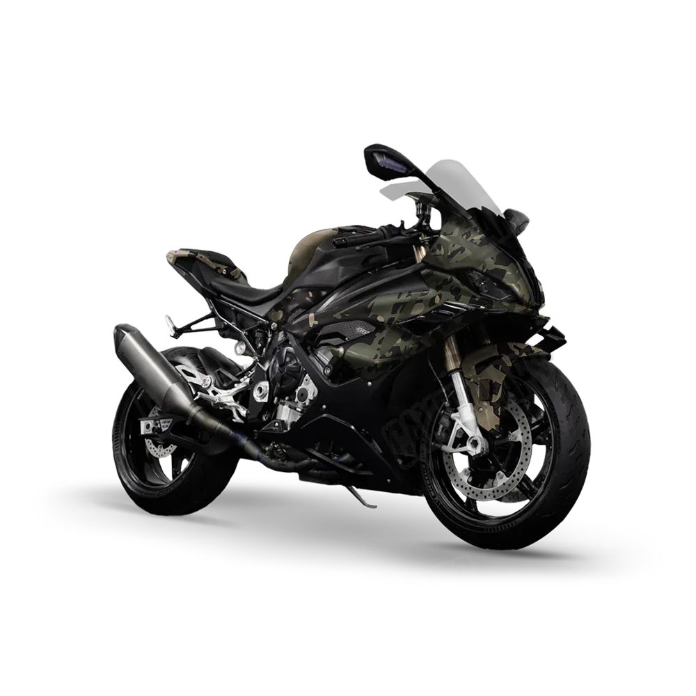 Tire Splatter Militant Green Sports Bike Wraps