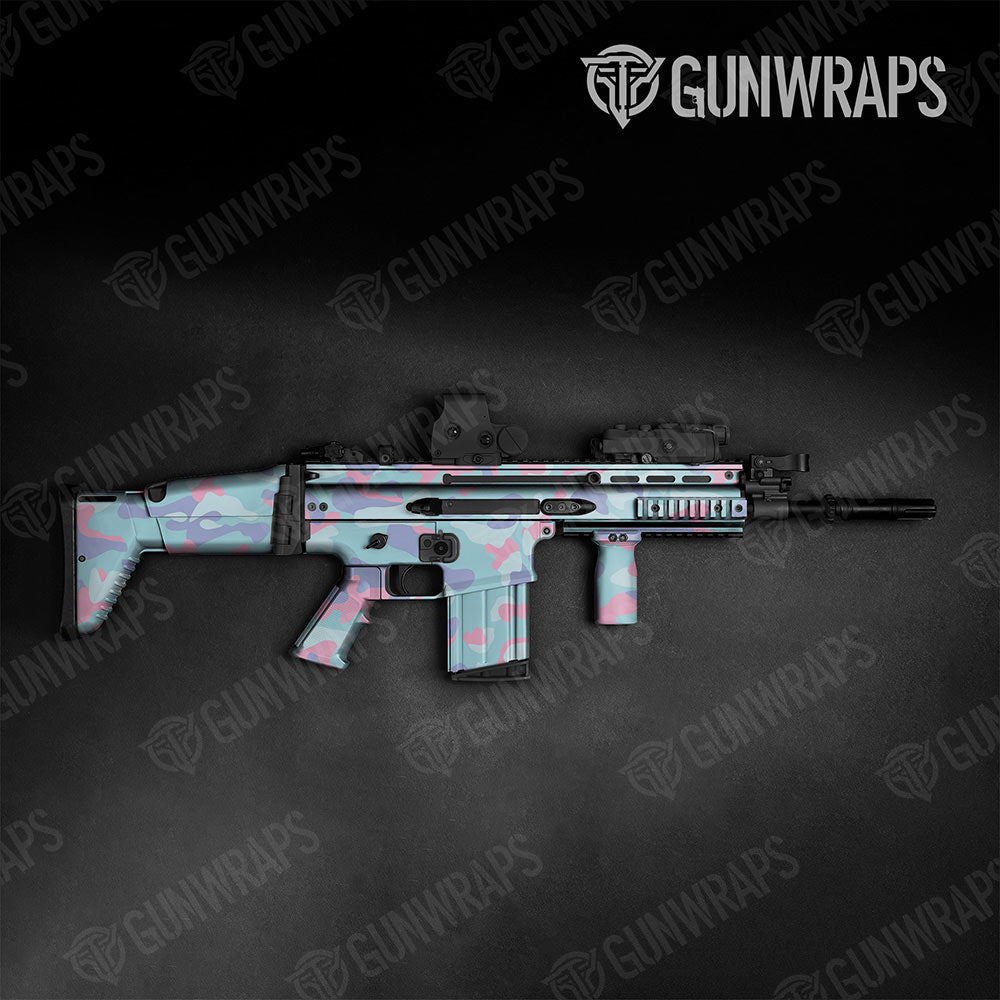Classic Cotton Candy Tactical Gun Skin Vinyl Wraps