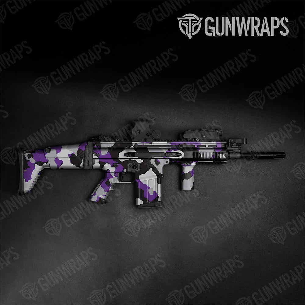 Cumulus Purple Tiger Tactical Gun Skin Vinyl Wraps