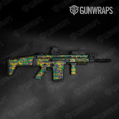 Digital Mardi Gras Tactical Gun Skin Vinyl Wraps
