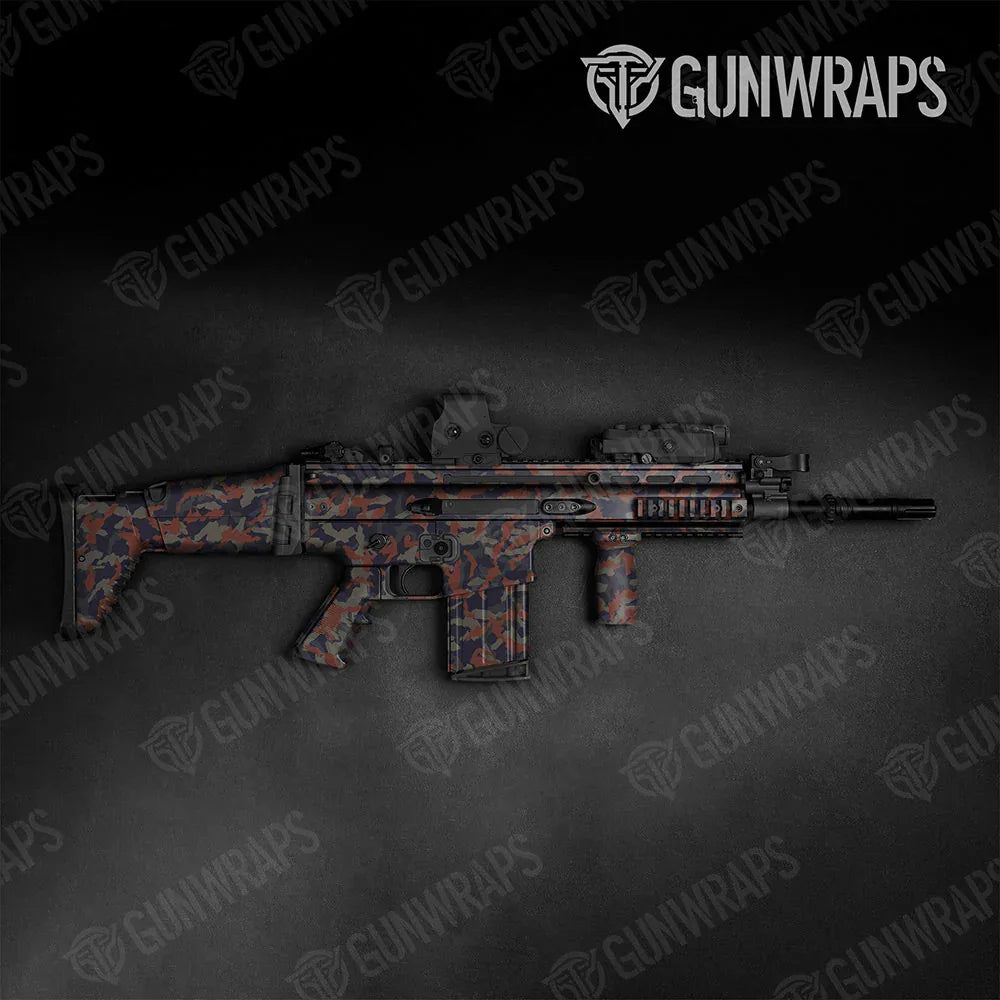 Erratic Blue Copper Tactical Gun Skin Vinyl Wraps