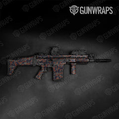 Erratic Blue Copper Tactical Gun Skin Vinyl Wraps