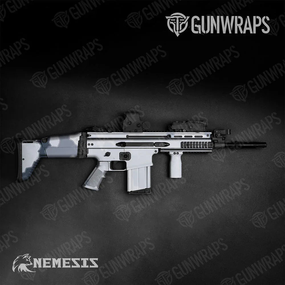 Nemesis Snow Tundra Tactical Gun Skin Vinyl Wraps