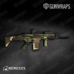 Nemesis Woodlands Wolf Tactical Gun Skin Vinyl Wraps