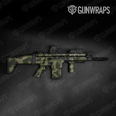 Ragged Army Green Tactical Gun Skin Vinyl Wraps