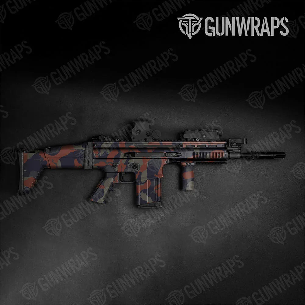 Ragged Blue Copper Tactical Gun Skin Vinyl Wraps
