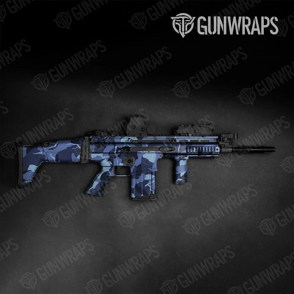 Ragged Blue Urban Night Tactical Gun Skin Vinyl Wraps
