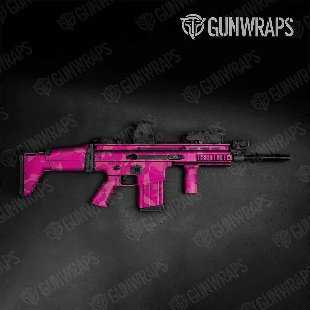 Ragged Elite Magenta Tactical Gun Skin Vinyl Wraps