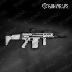Ragged Elite White Tactical Gun Skin Vinyl Wraps