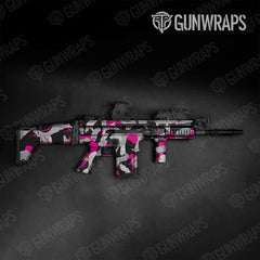 Ragged Magenta Tiger Tactical Gun Skin Vinyl Wraps