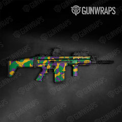 Ragged Mardi Gras Tactical Gun Skin Vinyl Wraps