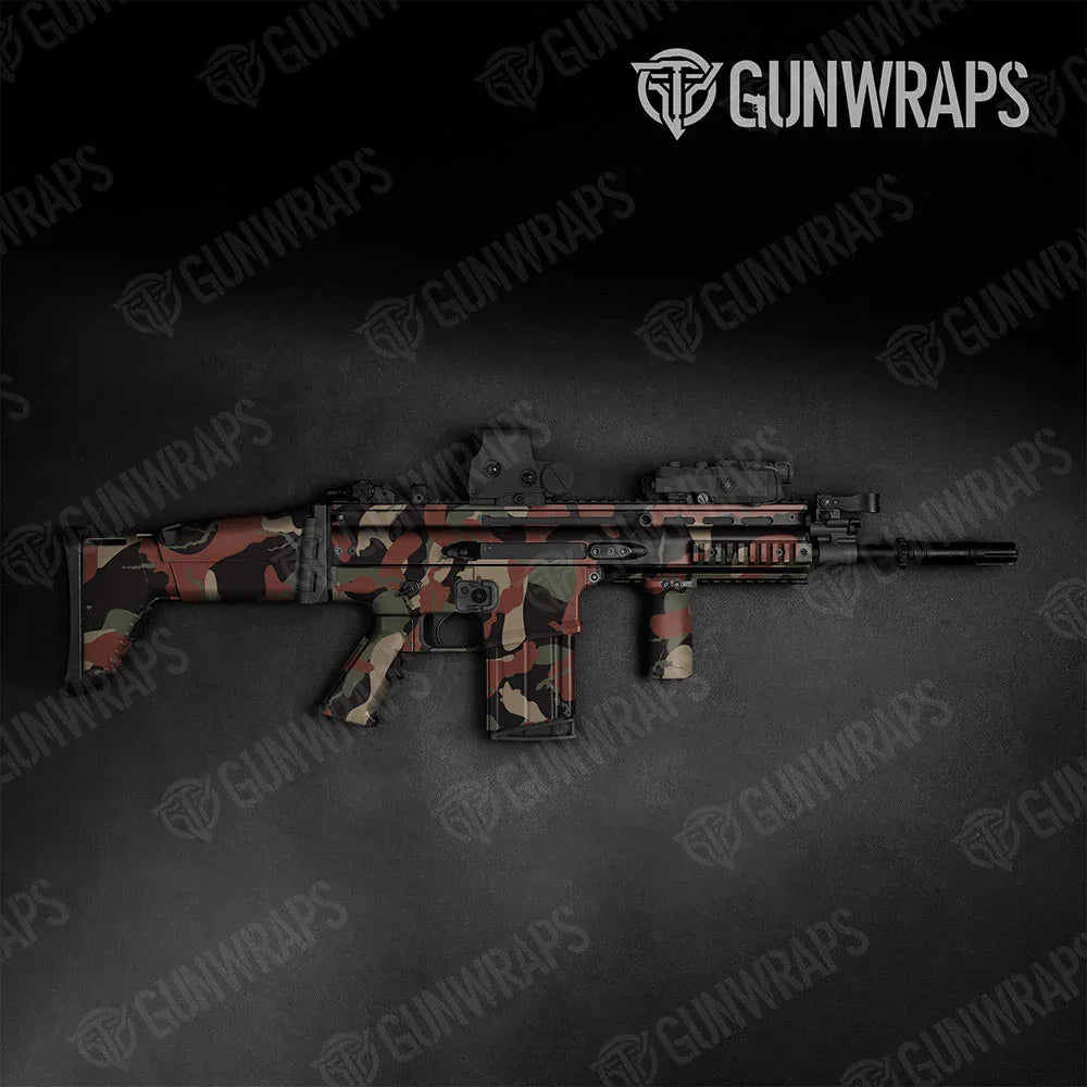 Ragged Militant Copper Tactical Gun Skin Vinyl Wraps