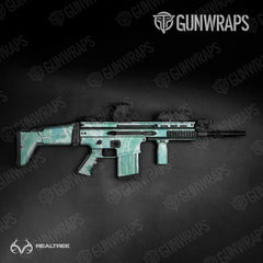 Realtree Aspect Teal Waters Tactical Gun Skin Vinyl Wraps