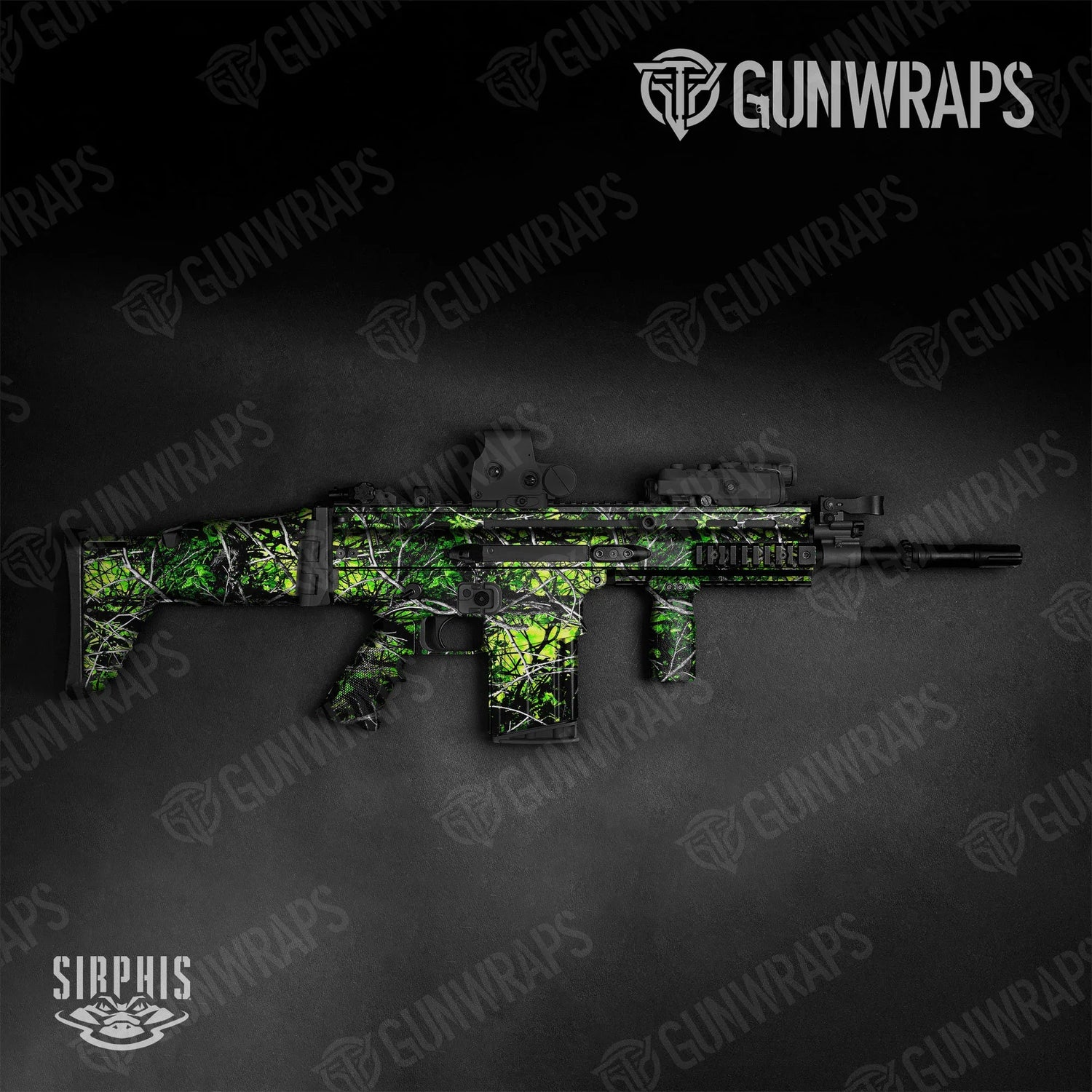 Sirphis Toxic Tactical Gun Skin Vinyl Wraps