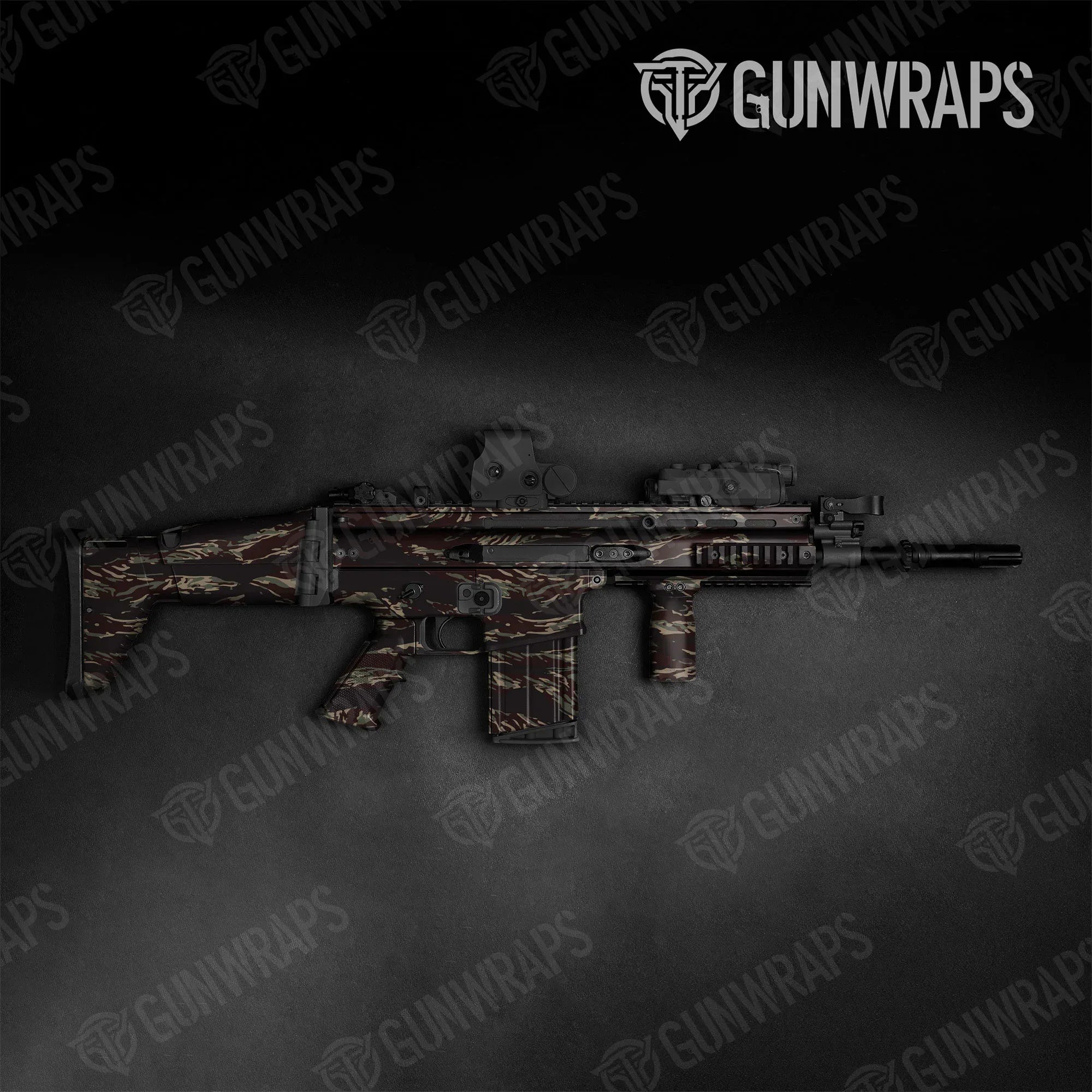 Vietnam Tiger Stripe Tactical Gun Skin Vinyl Wraps | CamoWraps
