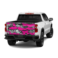 Compound Magenta Tiger Tailgate Wraps