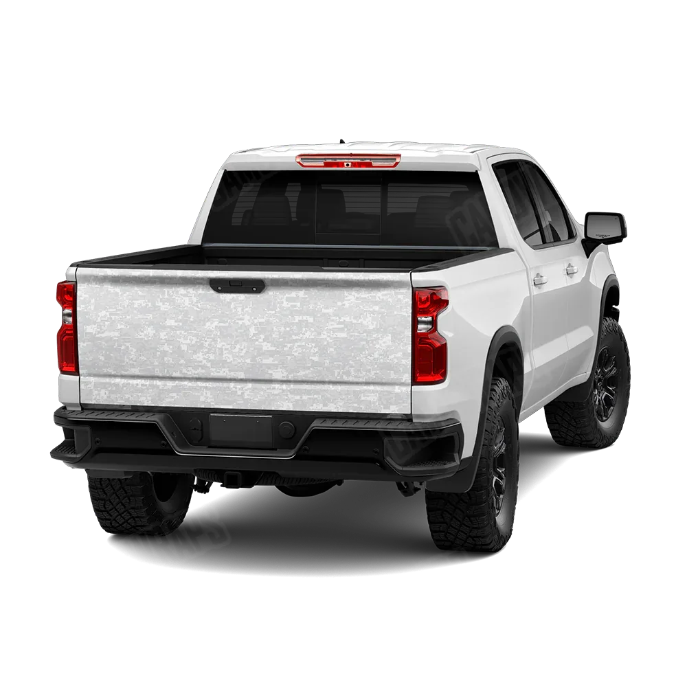 Digital Elite White Tailgate Wraps