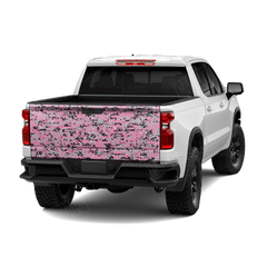 Digital Pink Tiger Tailgate Wraps