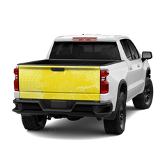 Halftone Splatter Elite Yellow Tailgate Wraps