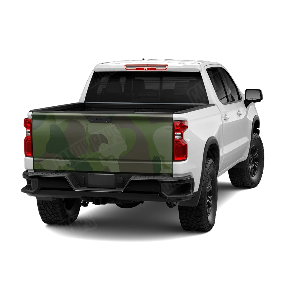 Ragged Army Dark Green Tailgate Wraps