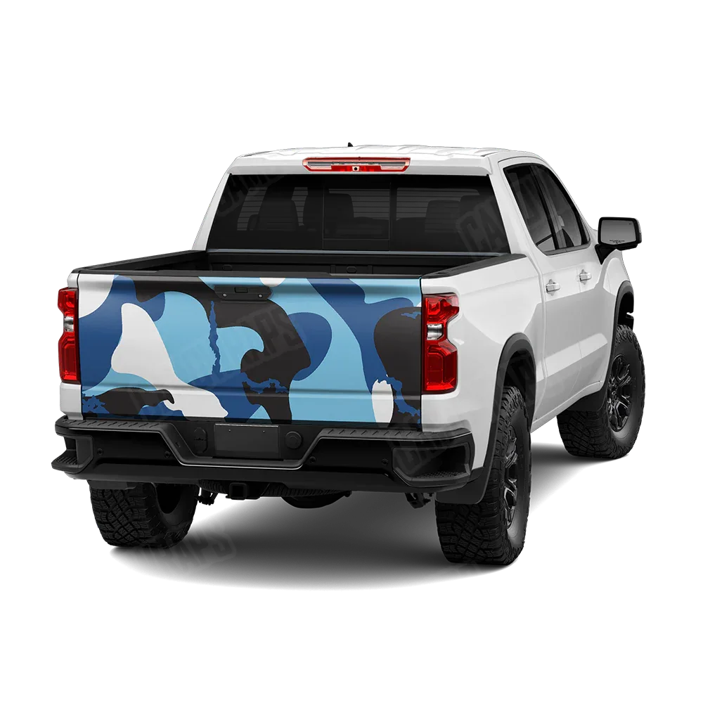 Ragged Baby Blue Tailgate Wraps