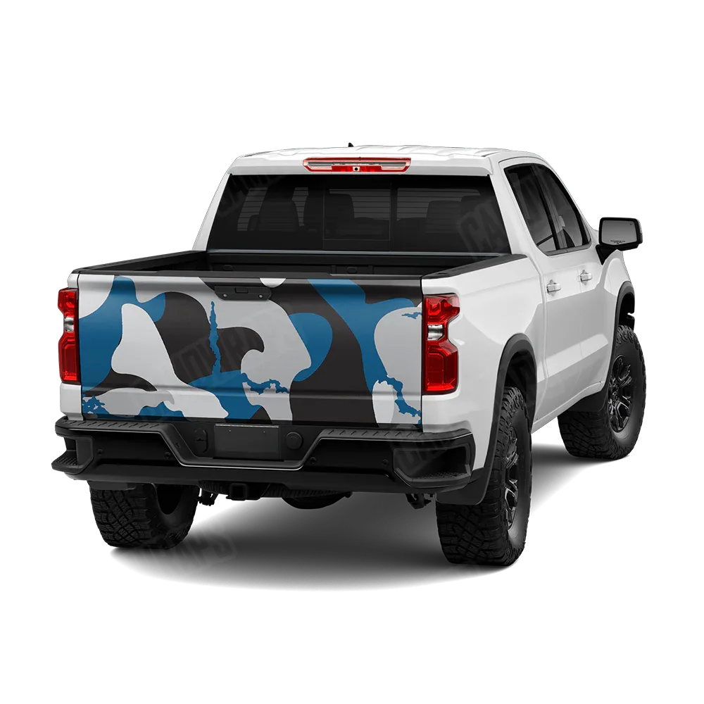 Ragged Blue Tiger Tailgate Wraps