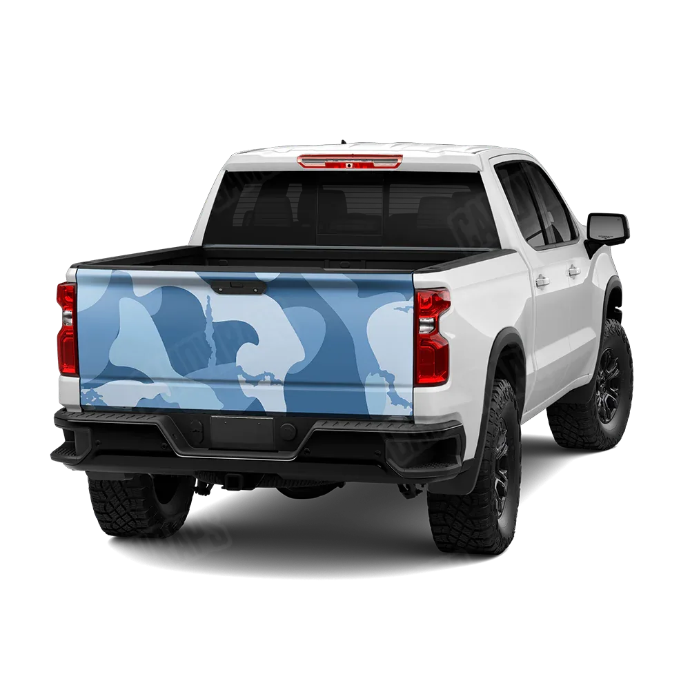 Ragged Cool Blue Tailgate Wraps