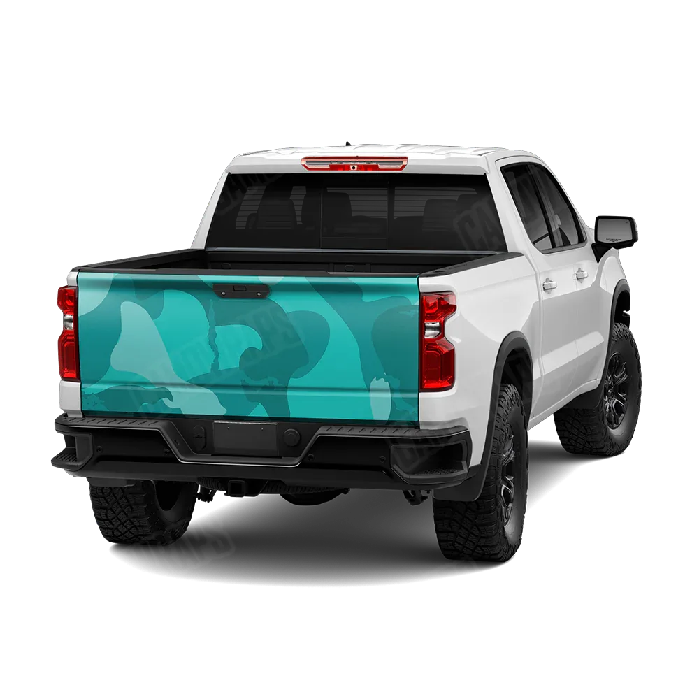 Ragged Elite Tiffany Blue Tailgate Wraps