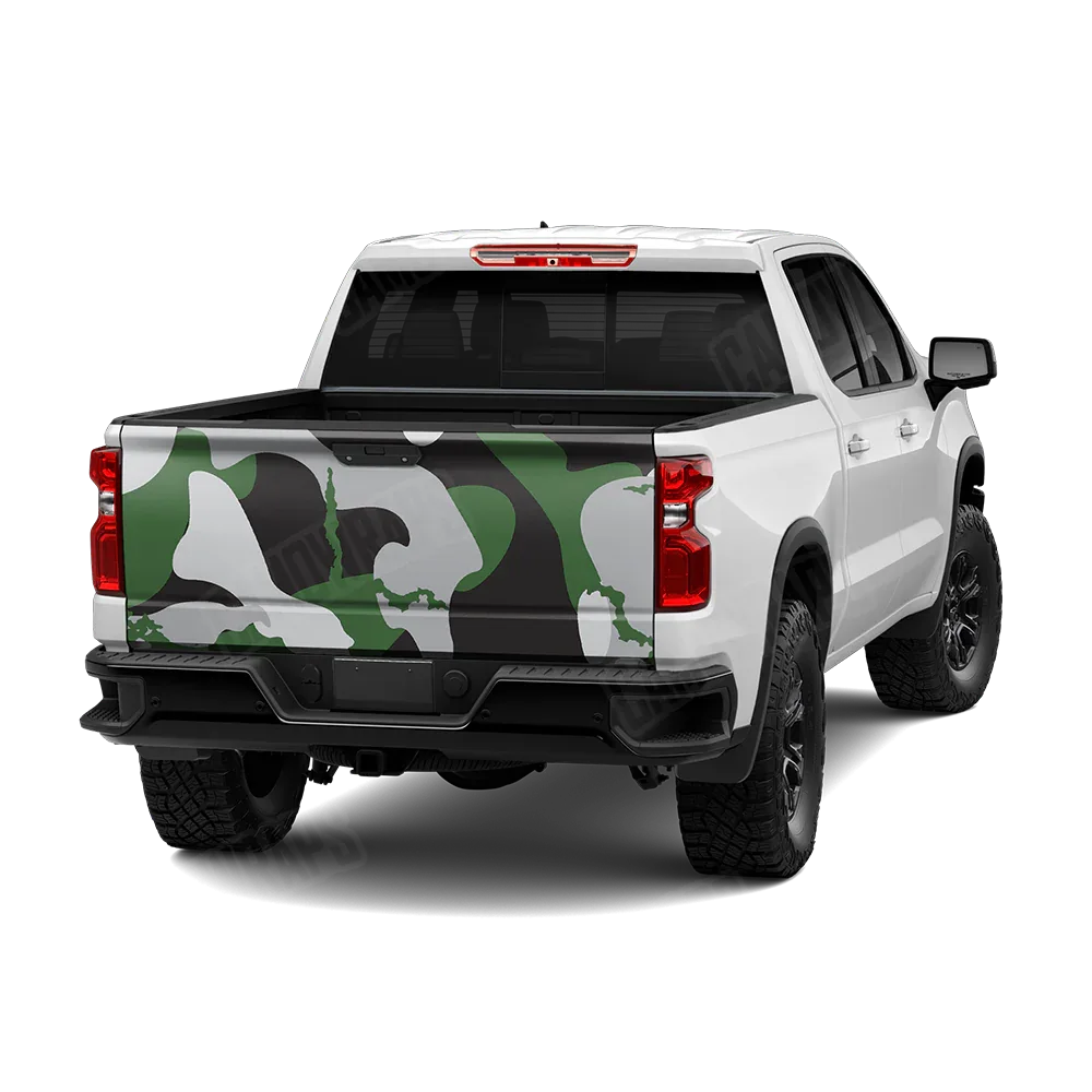 Ragged Green Tiger Tailgate Wraps