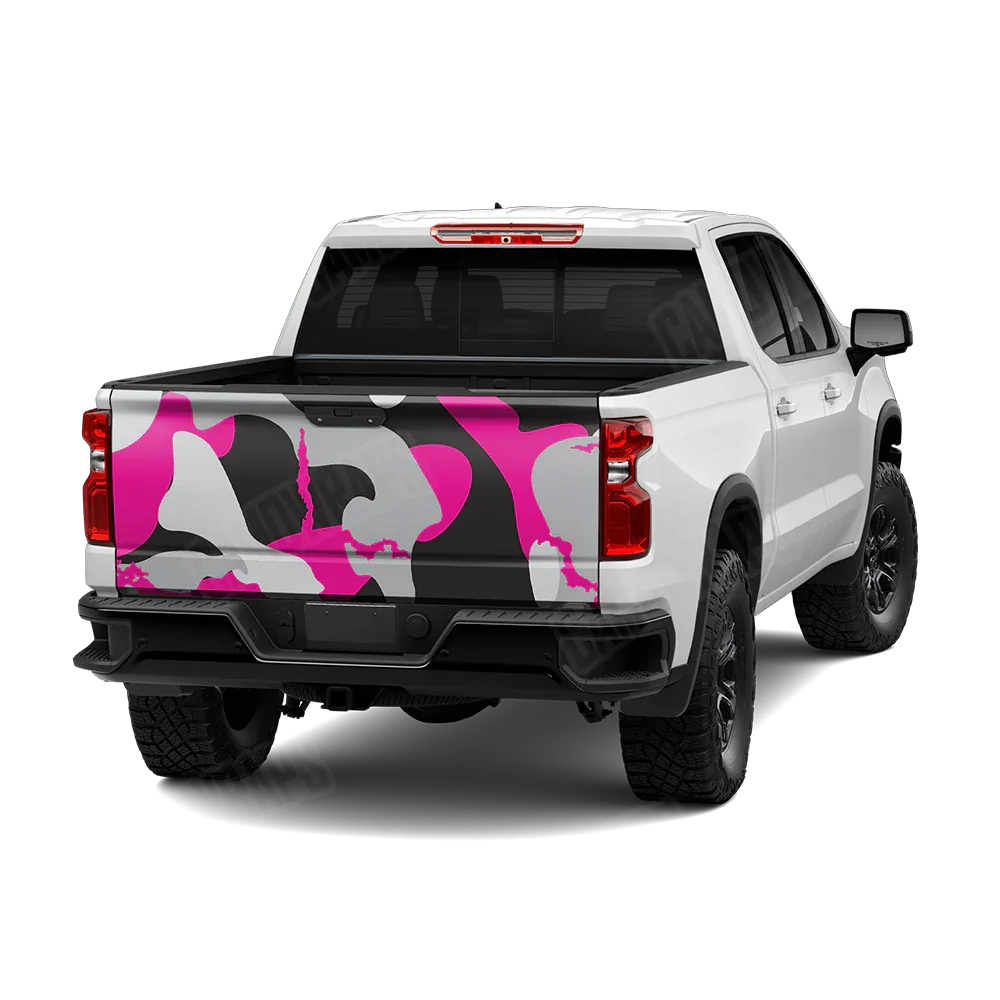 Ragged Magenta Tiger Tailgate Wraps