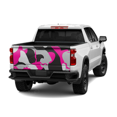 Ragged Magenta Tiger Tailgate Wraps