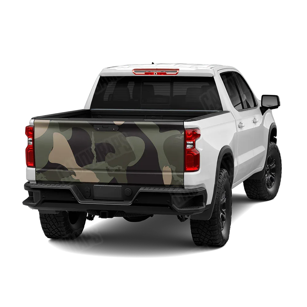 Ragged Militant Green Tailgate Wraps