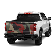 Ragged Militant Red Tailgate Wraps