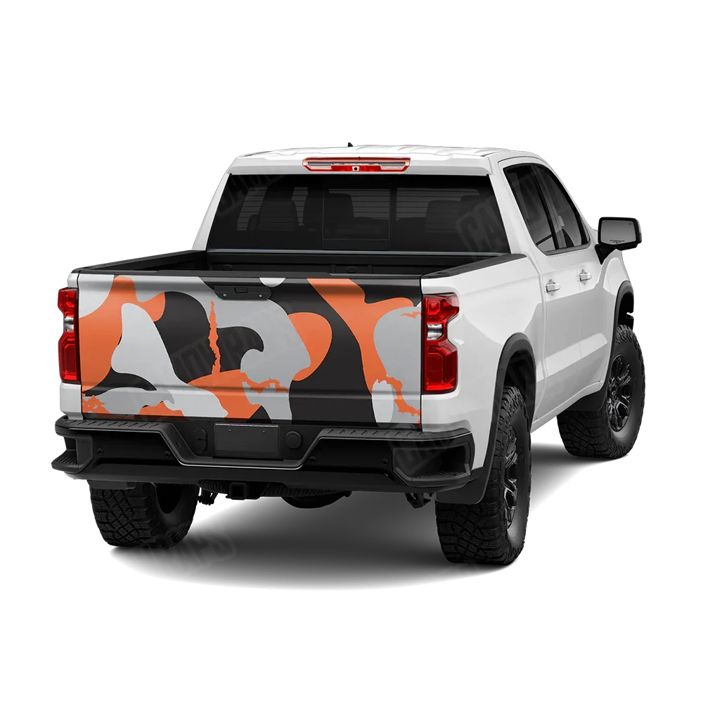 Ragged Orange Tiger Tailgate Wraps