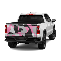 Ragged Pink Tiger Tailgate Wraps