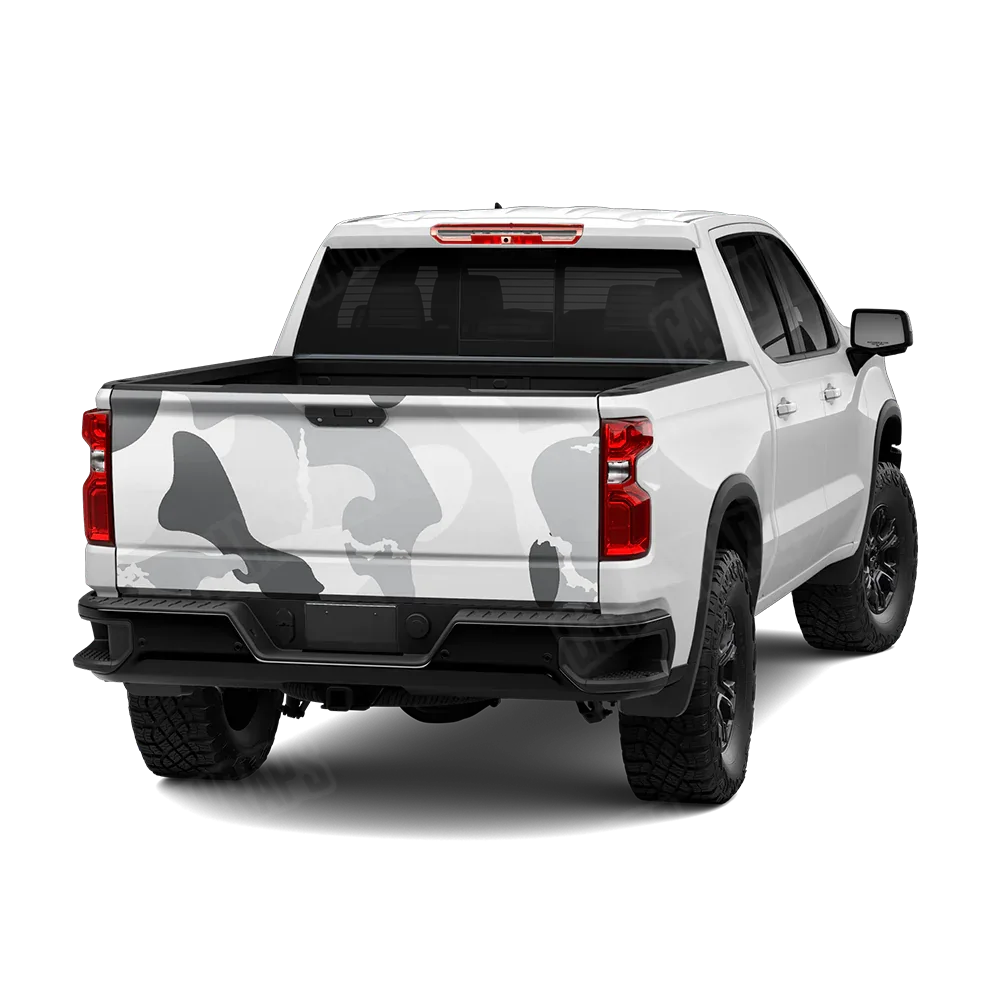 Ragged Snow Tailgate Wraps