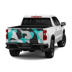 Ragged Tiffany Blue Tiger Tailgate Wraps