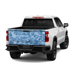 Digital Cool Blue Tailgate Wraps