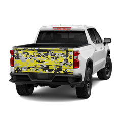 Digital Yellow Tiger Tailgate Wraps