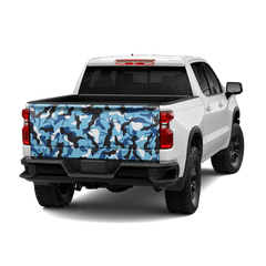Ragged Baby Blue Tailgate Wraps