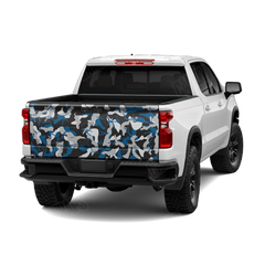 Ragged Blue Tiger Tailgate Wraps