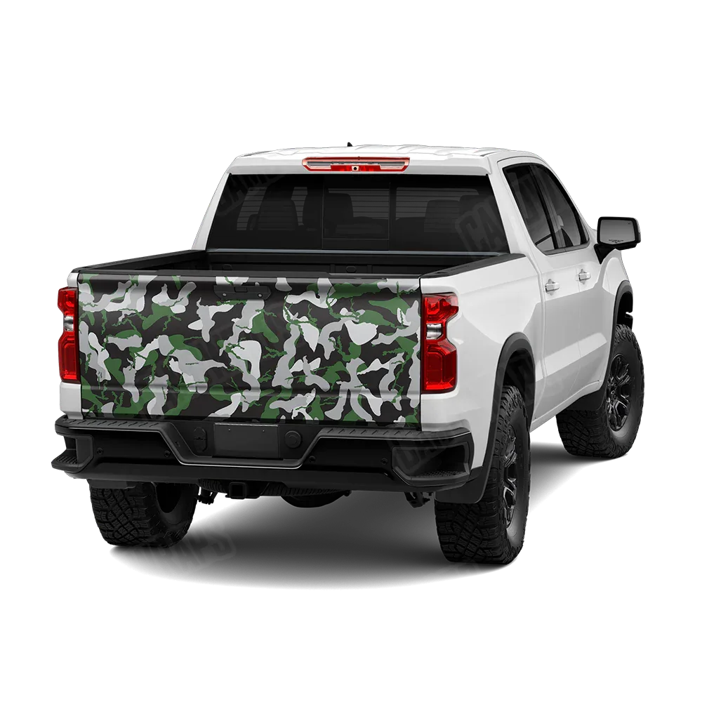 Ragged Green Tiger Tailgate Wraps