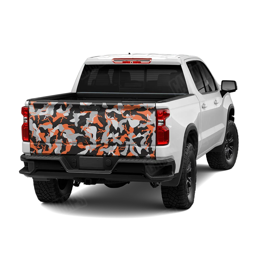 Ragged Orange Tiger Tailgate Wraps