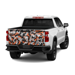 Ragged Orange Tiger Tailgate Wraps
