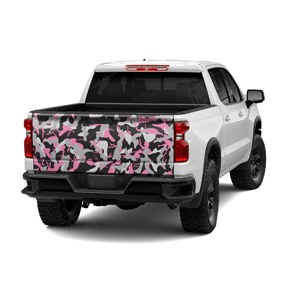Ragged Pink Tiger Tailgate Wraps
