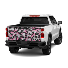 Ragged Pink Tiger Tailgate Wraps