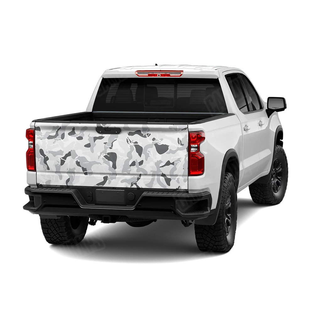 Ragged Snow Tailgate Wraps