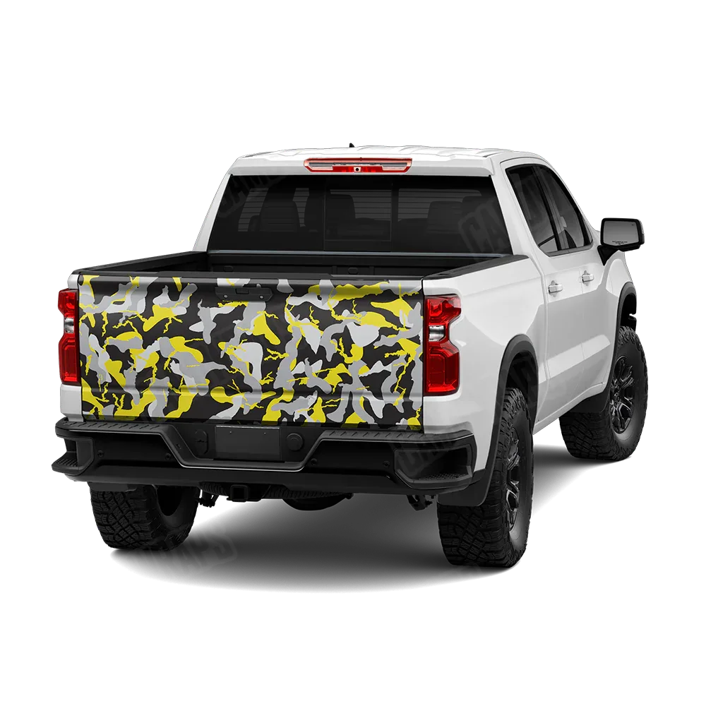 Ragged Yellow Tiger Tailgate Wraps