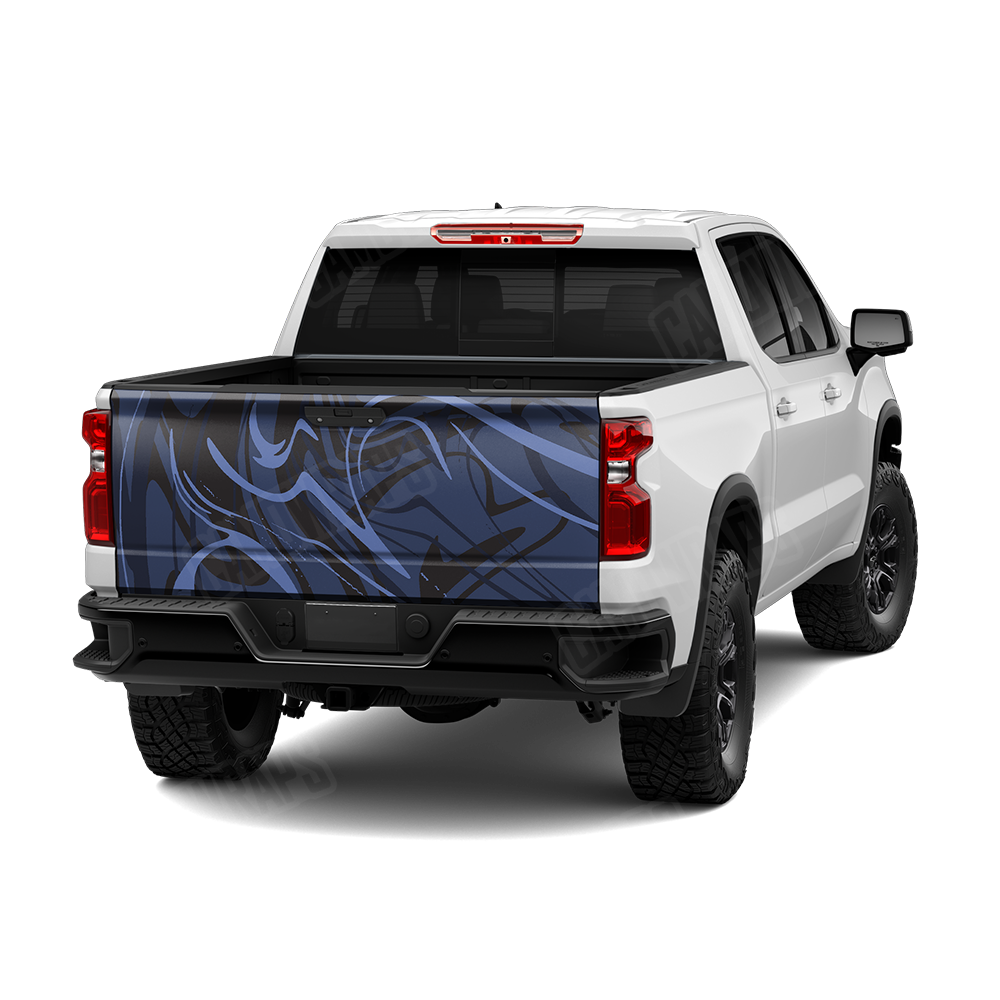 Liquid Smoke Blue Midnight Tailgate Wraps