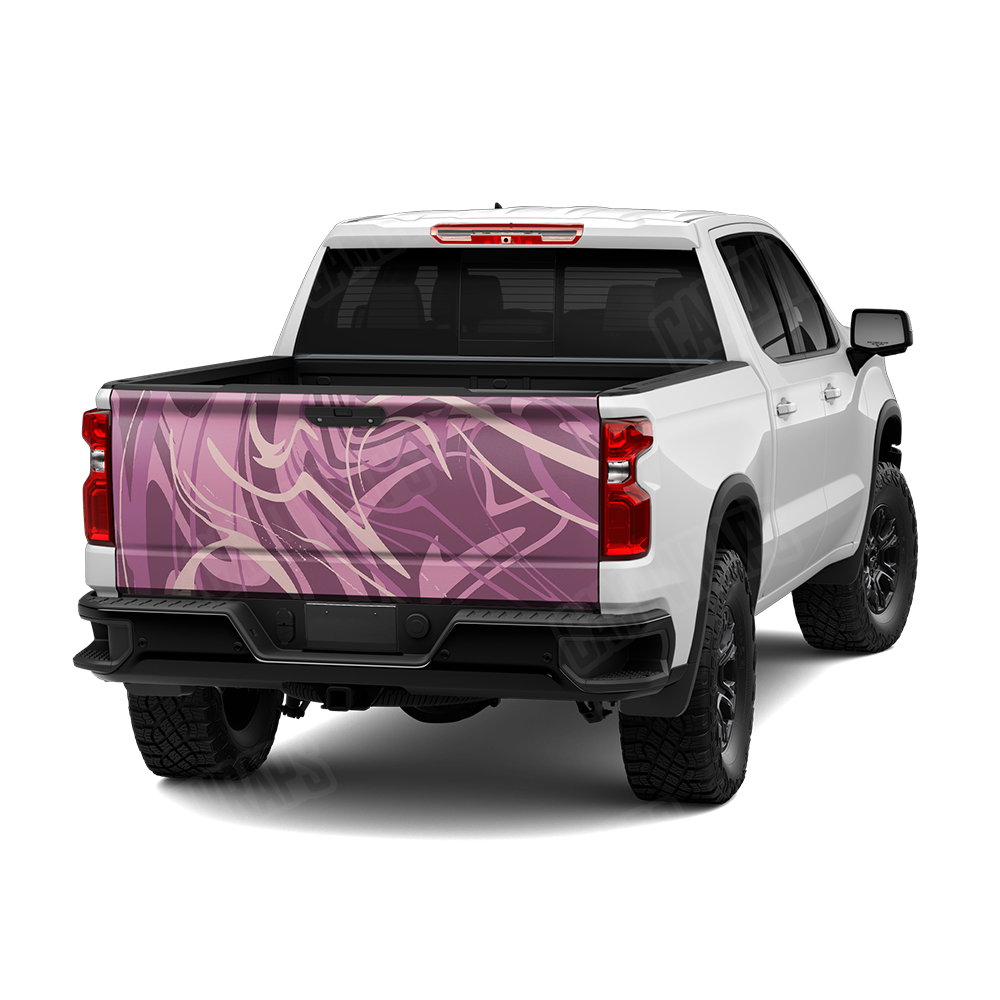 Liquid Smoke Floral Tailgate Wraps